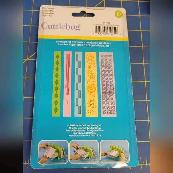 Cuttlebug Embossing Borders Set Pop Culture NEW - Picture 2 of 2
